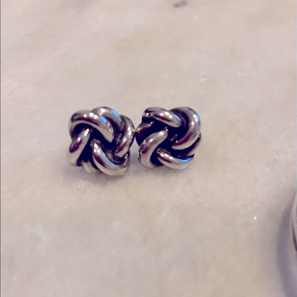 James Avery Lovers Knot Post Earings Sterling
